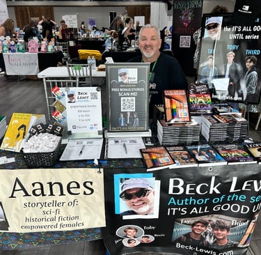 Beck Lewis table at BooksBooksBooks2025