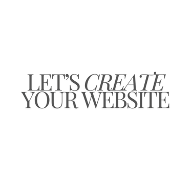 We create your website