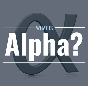 What is alpha in the stock market 