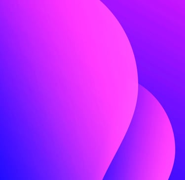 spheres of pink and blue resembling buttocks