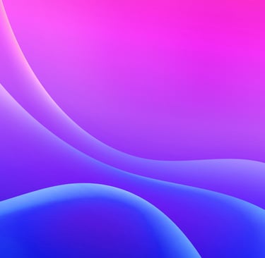 Undulating spheres in bisexual flag colors that resemble naked backsides
