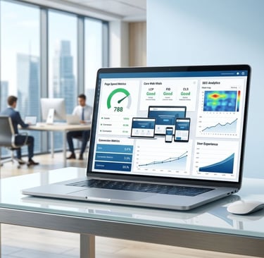 Fast website performance improving SEO rankings, user experience, and business growth.