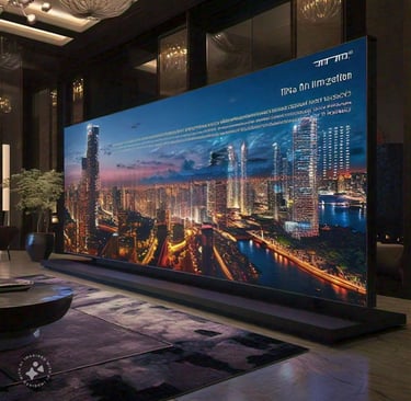 led panel screen indoor