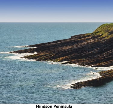a cliff side with a view of the ocean hindson northumberland