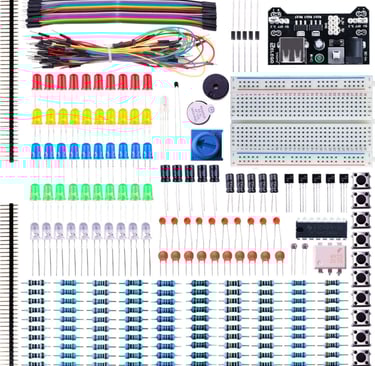 Image of an electronic kit bundle for hobbyists