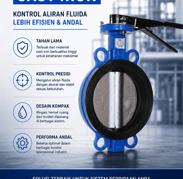 BUTTERFLY VALVE CAST IRON 
