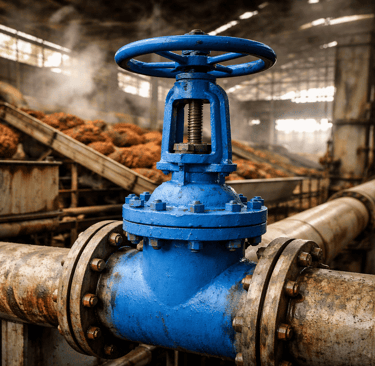 CETO gate valve di pabrik kelapa sawit