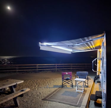 Camping at Seacliff State Beach