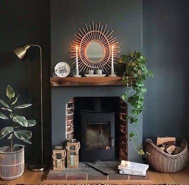 Living room wall color Down Pipe No 26