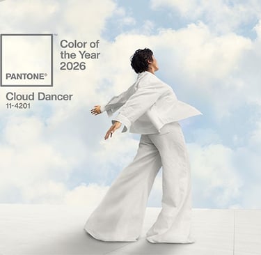 a woman in a white suit and pantsuit with a pantone pantone pan