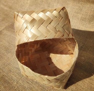 Besek Bambu 10x10 Natural