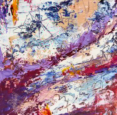 a night sky inspired by seeing the northern lights for the first time