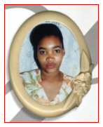 Example of a fine porcelain memorial photo with a frame