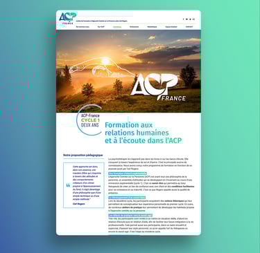 Création website ACP-France