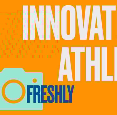 a camera and a camera with the words,'being a professional athlete, is