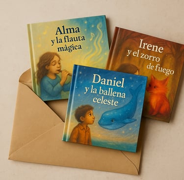 tres cuentos personalizados para entender emociones