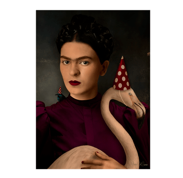 Frida Kahlo et le flamant