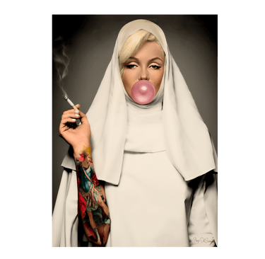 Marilyn Monroe et sa bulle de chewing gum