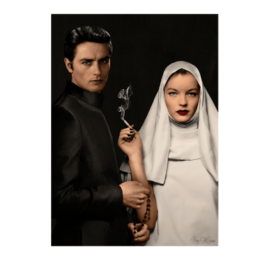 Romy Schneider et Alain Delon