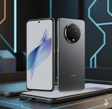 um smartphone com outro smartphone ao lado