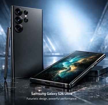 Smartphone Samsung Galaxy S26 Ultra com caneta stylus
