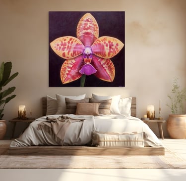 Visualization of Christine Knize’s Monumental Orchid Painting