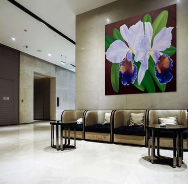 Visualization of Christine Knize’s Monumental Orchid Painting