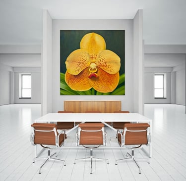 Visualization of Christine Knize’s Monumental Orchid Painting