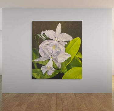 Visualization of Christine Knize’s Monumental Orchid Painting