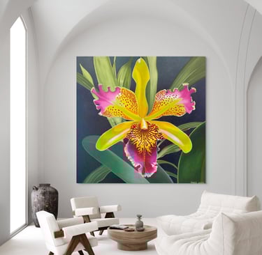 Visualization of Christine Knize’s Monumental Orchid Painting
