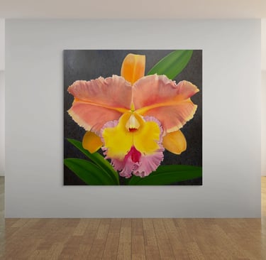 Visualization of Christine Knize’s Monumental Orchid Painting