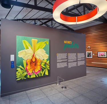 Christine Knize, MFA RISD Naples Botanical Garden, Cattleya Dowiana, NAWA group show, first prize