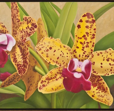 Yellow Red Spotted Cattleyas
