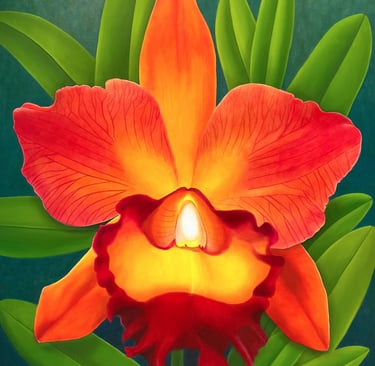 Iridescent Orange Cattleya