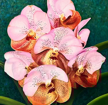 Pink and Orange Vanda