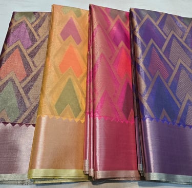 Pure handloom tissue silk sarees