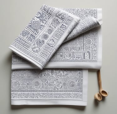 A retail store entrance with glass double doors, reflecting the surroundings. Flanking the doors are two tall potted plants. Inside, various home textiles such as pillows and sheets are visible. The store has a modern interior with neutral tones.