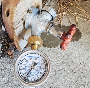 That water pressure is too high, which can damage appliances and lead to other plumbing issues.