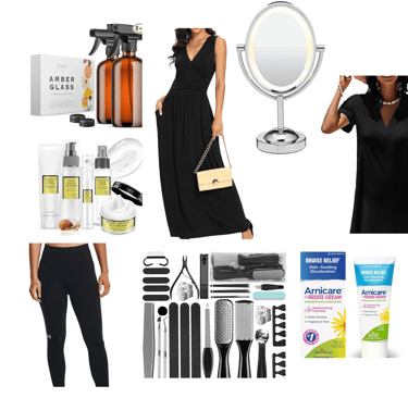 a woman in a black dress and a woman in a black dress