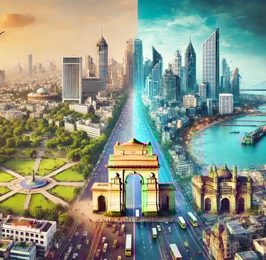 Delhi vs Mumbai.
