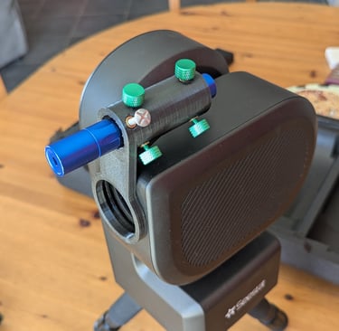 Porte laser impression 3D pour SeeStar et Chercheur Skywatcher 9x50