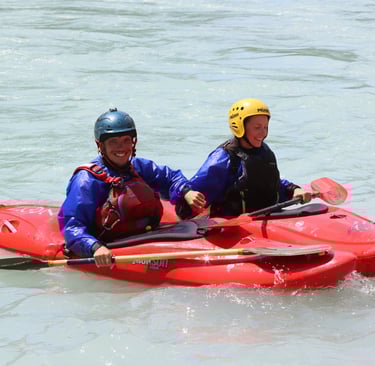 descente eau vive accompagnée moniteur canoë kayak