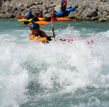 canoë kayak rivière descente guidée eau-vive