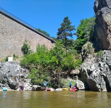 itinérance Allier canoë kayak rivière gorges chapeauroux alleyras monistrol