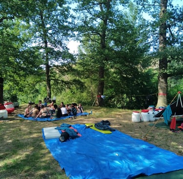 séjour aventure mini camps nature bivouac canoë kayak