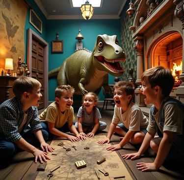 Deca istražuju svet dinosaurusa na dečijem rođendanu i avanturi u Exploroom escape room igraonici u Nišu.  