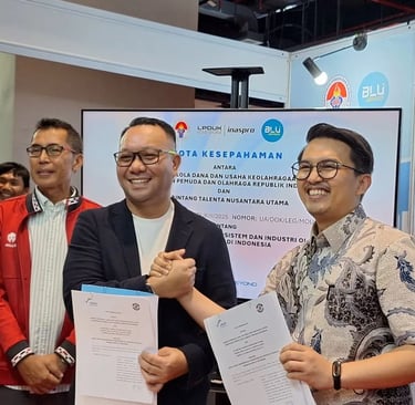 Direktur LPDUK Kemenpora | Inaspro Ferry Yuniarto Kono & CEO United Allstars Ardiyansyah Djafar