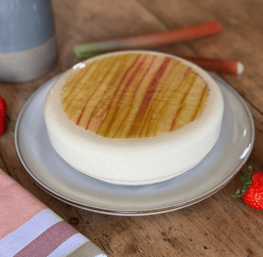 Entremet Fraise  Rhubarbe