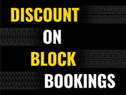 Block booking discount