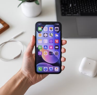 a person holding a phone in their hand